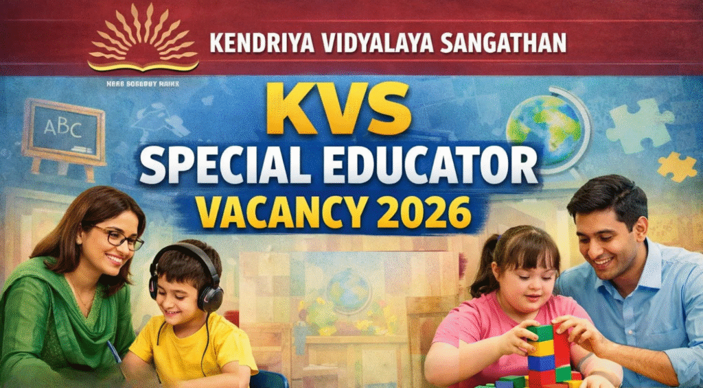 KVS Special Educator Recruitment 2026