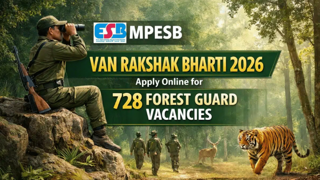 728 Posts - Employee Selection Board - MPESB Forest Guard Recruitment 2026 – Last Date 14 March Govt Exam Update 1 MPESB Forest Guard Recruitment 2026